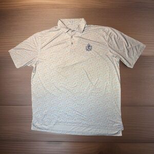 Peter Millar Summer Comfort Polo Royal County Down Golf Club Cocktail XXL Mens